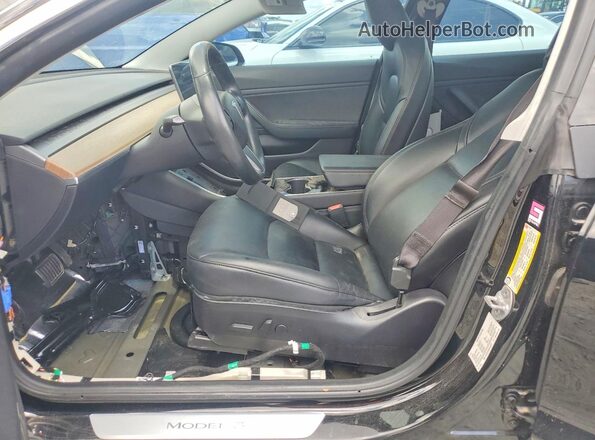 5YJ3E1EA6KF314231 2019 TESLA MODEL Black Вид панелі приладів