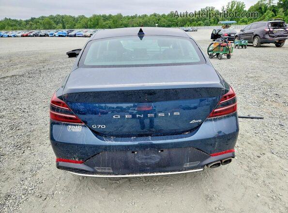 KMTG34TAXPU123763 2023 GENESIS G70 Синий Вид салона спереди
