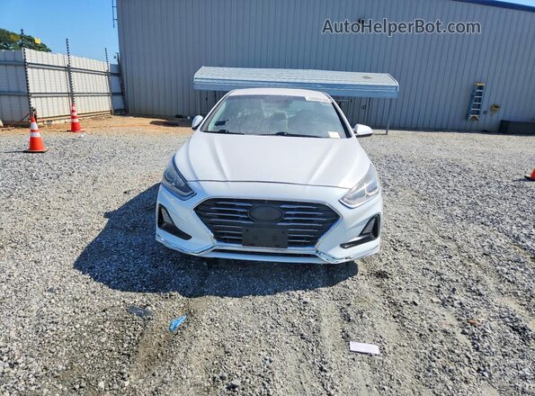 5NPE24AF7JH620407 2018 HYUNDAI SONATA White Вид ззаду