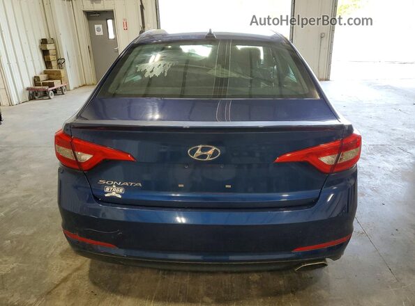 5NPE24AF1GH308558 2016 HYUNDAI SONATA Синий Вид салона спереди