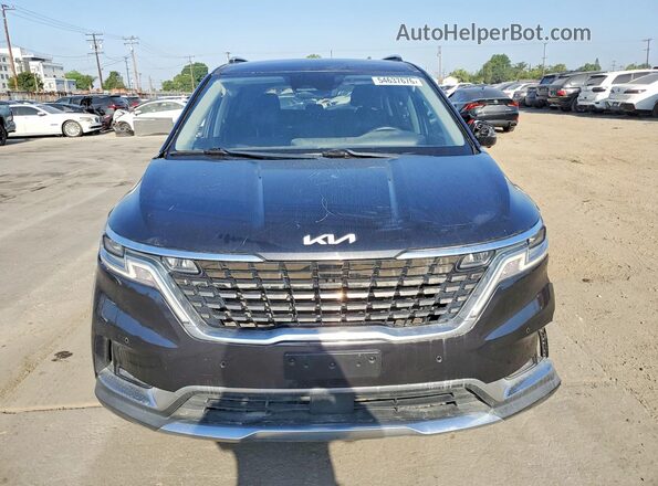 KNDNE5H32N6084863 2022 KIA CARNIVAL Серый Вид сзади