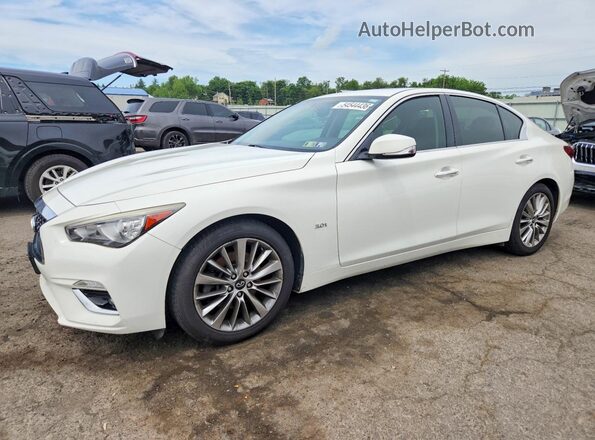 JN1EV7AR0JM443968 2018 INFINITI Q50 Белый Передняя левая четверть