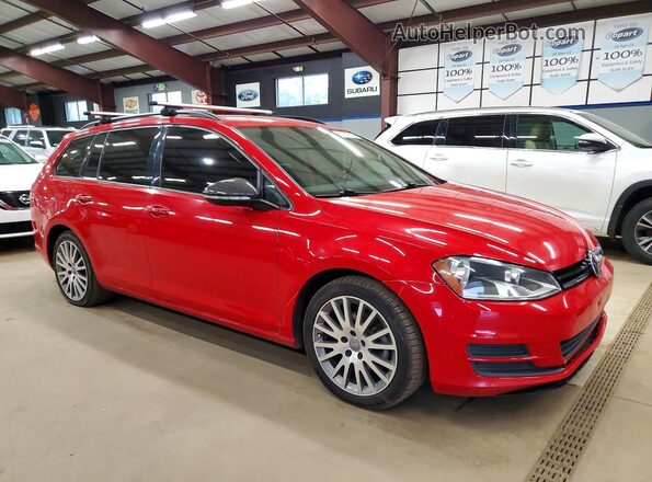 3VW017AU6HM518014 2017 VOLKSWAGEN GOLF Красный Вид спереди