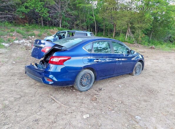 3N1AB7APXKY261943 2019 NISSAN SENTRA Blue წინა ხედი