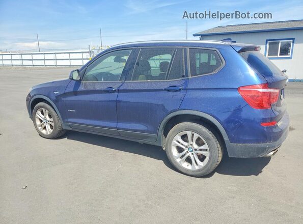5UXWX7C53G0K36575 2016 BMW X3 Синий Задняя правая четверть