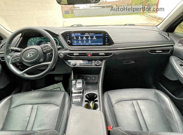 KMHL54JJXMA024170 2021 HYUNDAI SONATA Black უკანა სავარძლების ხედი