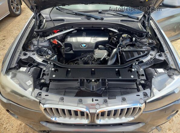 5UXWZ7C55H0T43932 2017 BMW X3 Gray Vista de la etiqueta del VIN