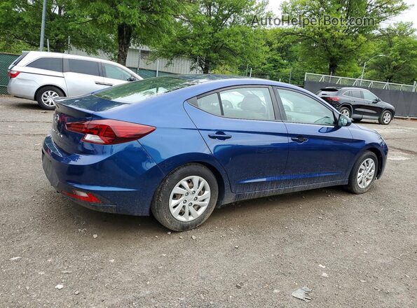 5NPD74LF3KH449263 2019 HYUNDAI ELANTRA Синий Передняя правая четверть