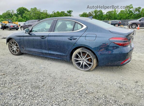KMTG34TAXPU123763 2023 GENESIS G70 Синий Задняя правая четверть