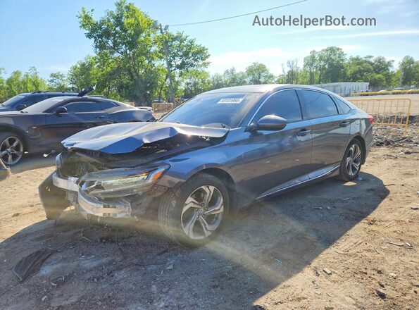 1HGCV2F53JA010080 2018 HONDA ACCORD Gray წინა მარცხენა ხედი სამი მეოთხედიდან