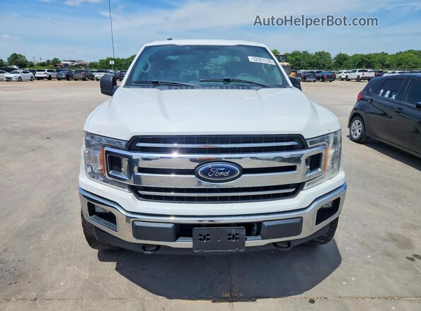 1FTEX1EPXJFD05744 2018 FORD F150 White Вид ззаду