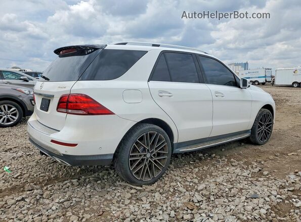 4JGDA5HB1JB181080 2018 MERCEDES-BENZ GLE Белый Передняя правая четверть