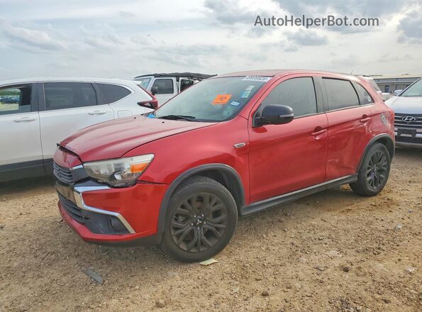 JA4AP3AU9HZ050352 2017 MITSUBISHI OUTLANDER Красный Передняя левая четверть