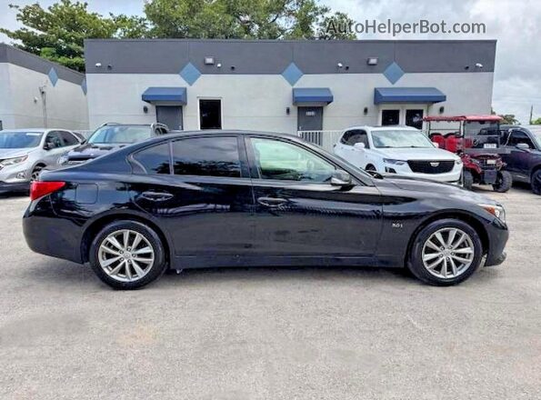JN1EV7AR8HM835199 2017 INFINITI Q50 Черный Панорамный вид салона 360°