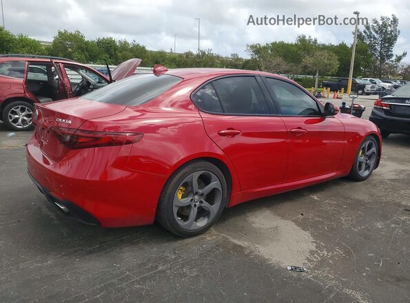 ZARFAMAN4K7599798 2019 ALFA ROMEO GIULIA Red Delantero derecho