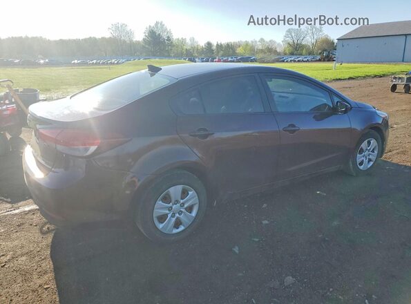 3KPFK4A76HE050220 2017 KIA FORTE Темно-бордовый Передняя правая четверть