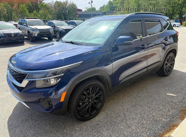 KNDERCAA6N7296743 2022 KIA SELTOS Синий Задняя правая четверть