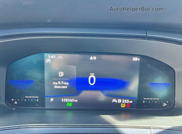 3VVWX7B22NM021905 2022 VOLKSWAGEN TAOS Синий Вид щитка приборов