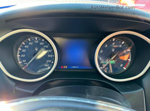 ZAM57RSA7G1168911 2016 MASERATI GHIBLI Blue Вид щитка приладів