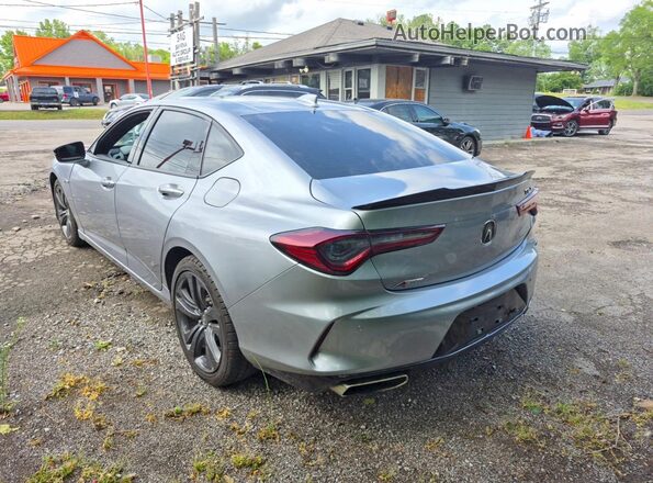 19UUB6F50MA003208 2021 ACURA TLX Серебряный Передняя правая четверть