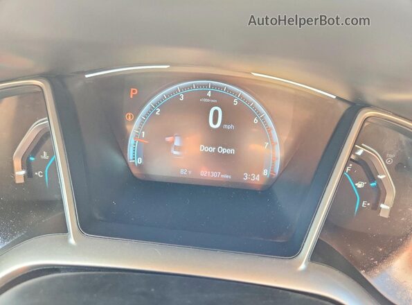 19XFC1F30KE215042 2019 HONDA CIVIC White Widok tylnych siedzeń