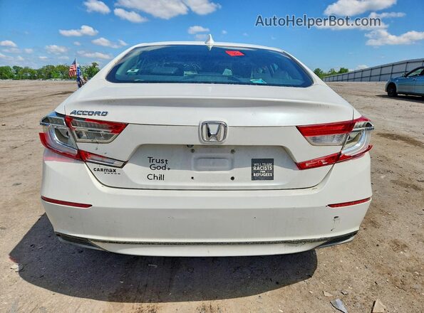 1HGCV1F56JA042175 2018 HONDA ACCORD Белый Вид салона спереди