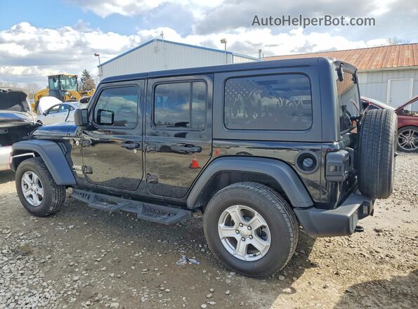1C4HJXDG5JW233905 2018 JEEP WRANGLER Черный Задняя правая четверть