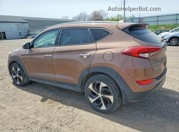 KM8J33A25GU048637 2016 HYUNDAI TUCSON Коричневый Задняя правая четверть