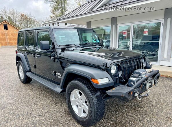 1C4HJXDN1LW204256 2020 JEEP WRANGLER Черный Передняя левая четверть
