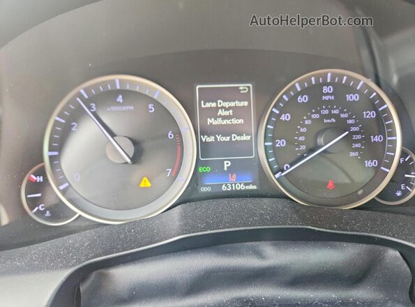 58ABK1GG6JU101490 2018 LEXUS ES Серый Вид щитка приборов