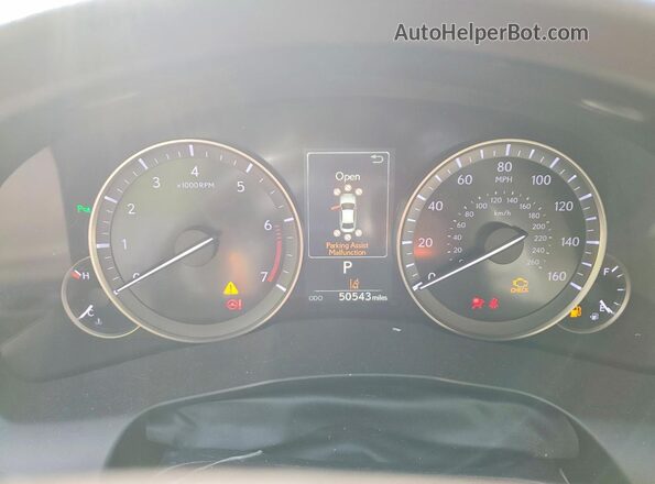 58ABK1GGXHU073848 2017 LEXUS ES Tan ხელსაწყოთა პანელის ხედი