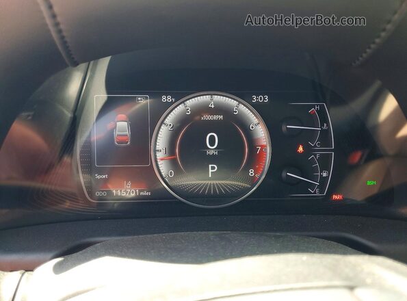 58ABZ1B13KU014243 2019 LEXUS ES Серый Вид щитка приборов