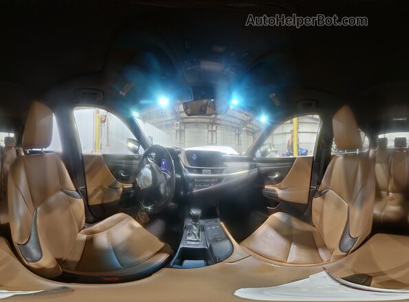 58ABZ1B13KU034265 2019 LEXUS ES Белый Панорамный вид салона 360°