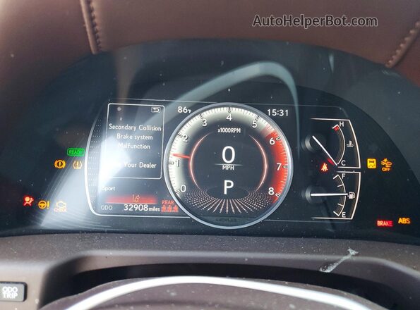 58ACA1C18MU002201 2021 LEXUS ES Синий Вид щитка приборов