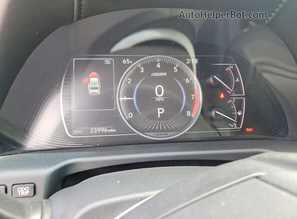 58ACZ1B15LU076331 2020 LEXUS ES Gold Widok zestawu wskaźników