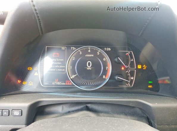 58AD11D11MU002883 2021 LEXUS ES Черный Вид щитка приборов