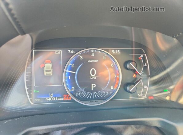 58AD11D18MU007627 2021 LEXUS ES Серебряный Вид щитка приборов