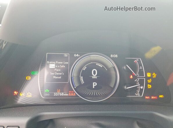 58ADA1C16RU048203 2024 LEXUS ES Белый Вид щитка приборов