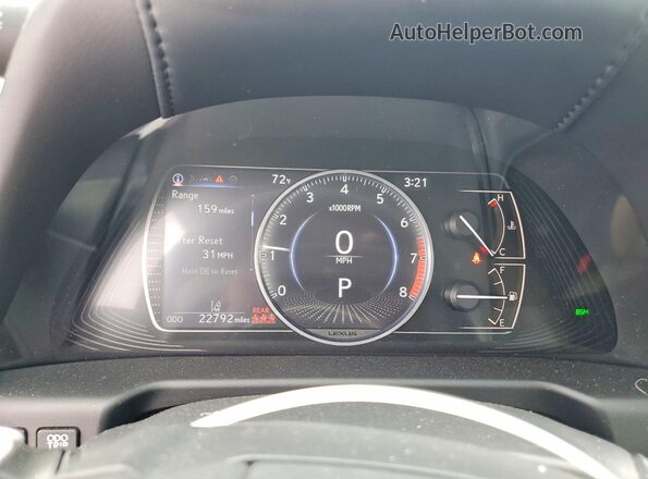 58ADZ1B12LU081040 2020 LEXUS ES Silver Instrument cluster view