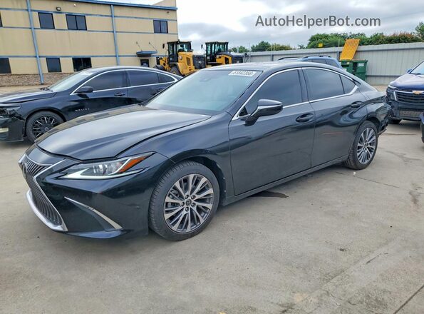 58ADZ1B13LU062982 2020 LEXUS ES Black Առջևի ձախ երեք քառորդ տեսարան