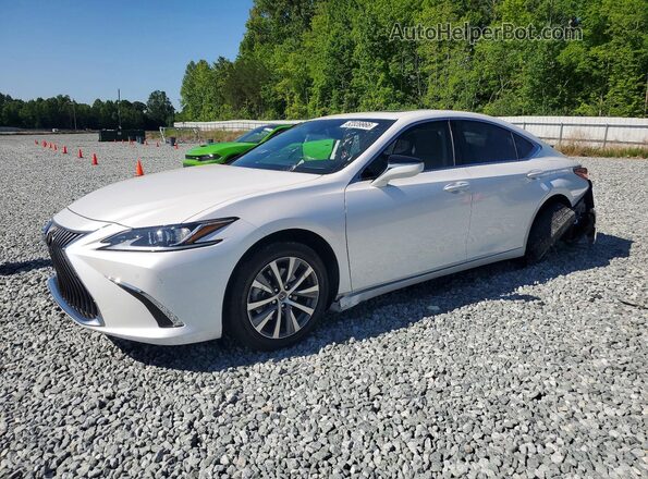 58ADZ1B19LU057284 2020 LEXUS ES White Առջևի ձախ երեք քառորդ տեսարան