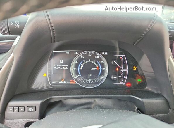 58ADZ1B19MU083403 2021 LEXUS ES Черный Вид щитка приборов