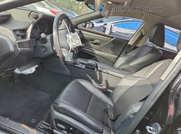 58ADZ1B1XLU078354 2020 LEXUS ES Black Widok wnętrza z przodu