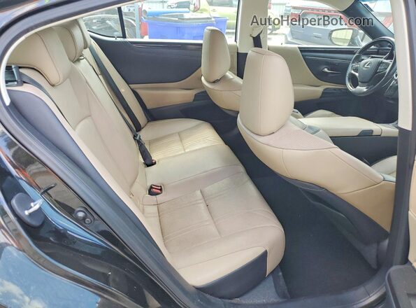 58AEZ1B19LU055362 2020 LEXUS ES Black უკანა სავარძლების ხედი