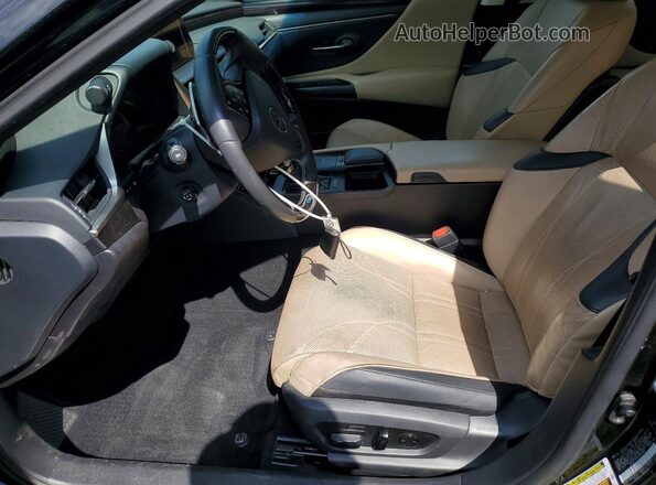 58AEZ1B19LU055362 2020 LEXUS ES Black წინა სალონის ხედი