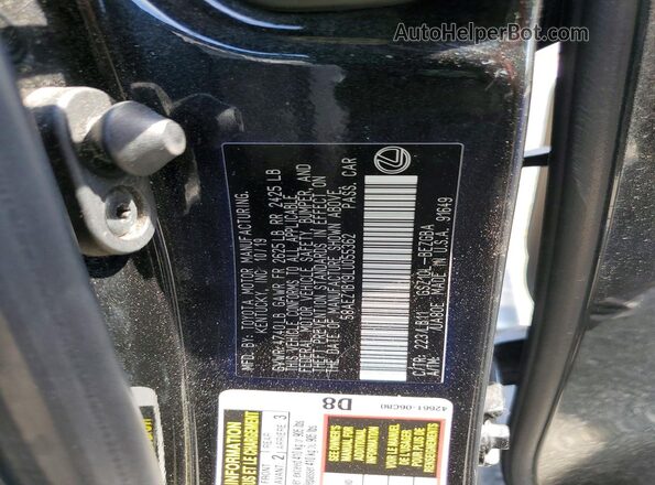 58AEZ1B19LU055362 2020 LEXUS ES Black ძრავის განყოფილების ხედი