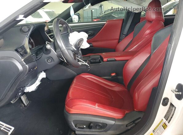 58AGZ1B11LU072827 2020 LEXUS ES White Widok wnętrza z przodu
