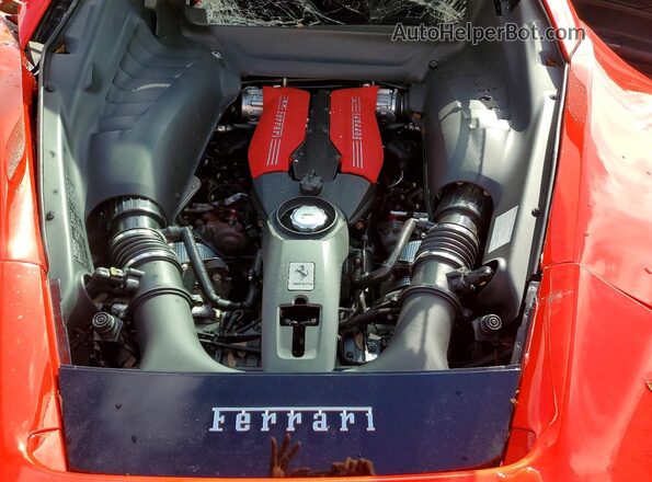 ZFF79ALA5G0217425 2016 FERRARI ALL OTHER Red ძრავის განყოფილების ხედი