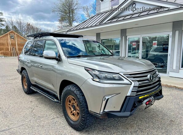JTJHY7AX1K4294856 2019 LEXUS LX Серебряный Передняя левая четверть