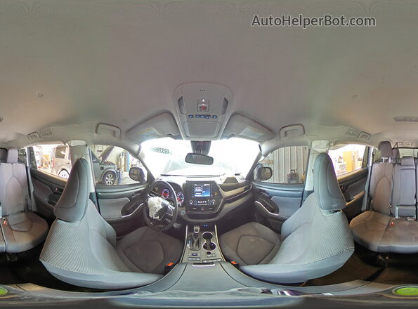 5TDBZRBH1NS587805 2022 TOYOTA HIGHLANDER Черный Панорамный вид салона 360°